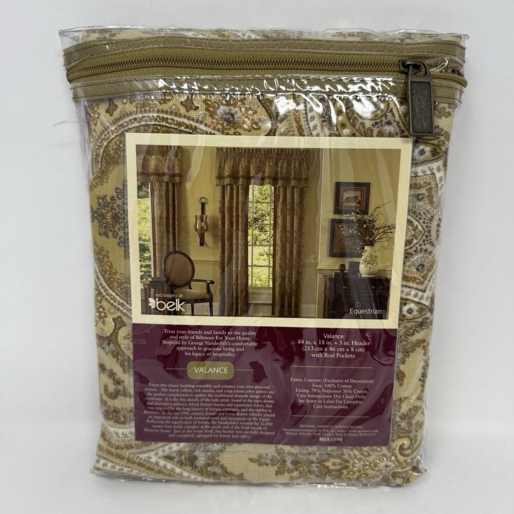 Biltmore Equestrian Valance Belk Exclusive (One Valance)